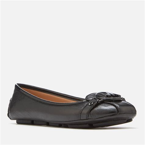 michael kors fulton flats black ghw|Michael Kors fulton moccasin.